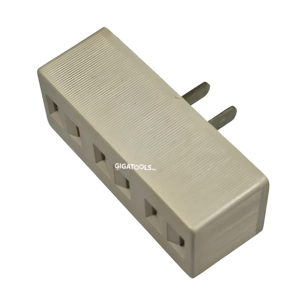 Surer 507 2-Pin Male to Female Plug Adapter 3-Outlet Plug 15A 125V ...