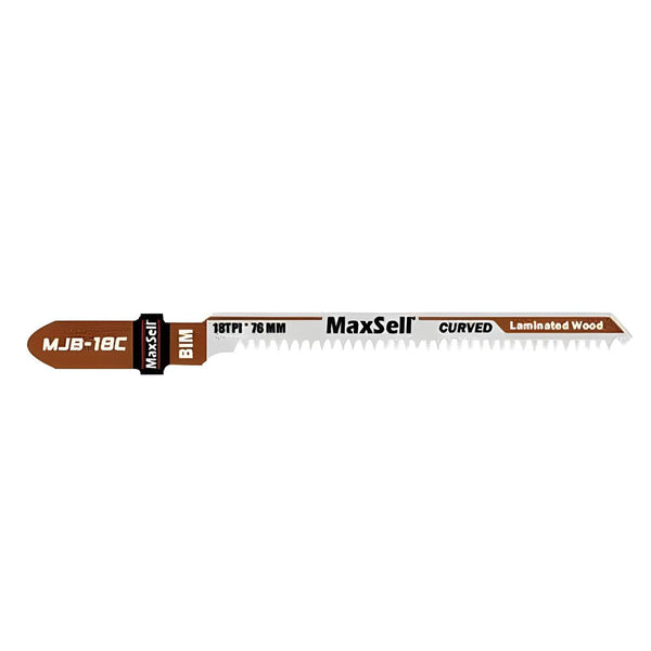 Maxsell MJB-18C Jigsaw Blades For Laminated Wood (Curved)