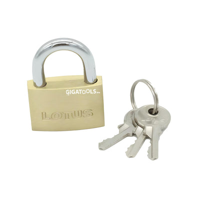 Lotus Brass Padlock Eco 50mm LE80/45