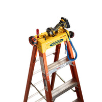 Werner Fiberglass Step Ladder A-Type, Orange, 300lbs Capacity (Made in USA)