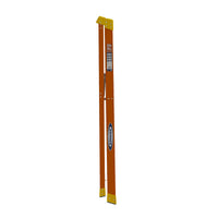 Werner Fiberglass Step Ladder A-Type, Orange, 300lbs Capacity (Made in USA)