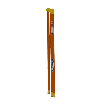 Werner Fiberglass Step Ladder A-Type, Orange, 300lbs Capacity (Made in USA)