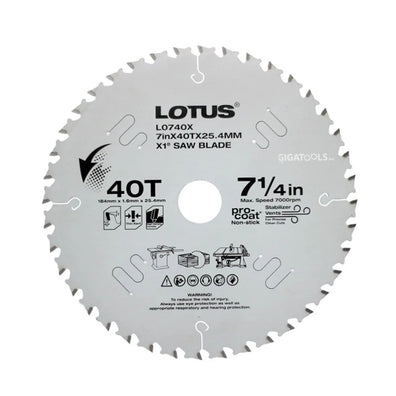 Lotus X1® Saw Blade 7-1/4