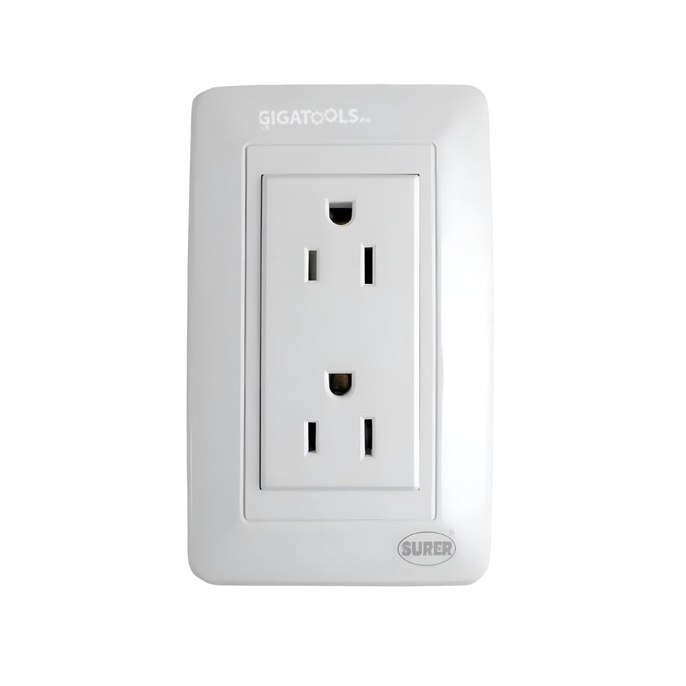 Surer Aura Parallel Grounding Outlet With Wall Plate – GIGATOOLS ...
