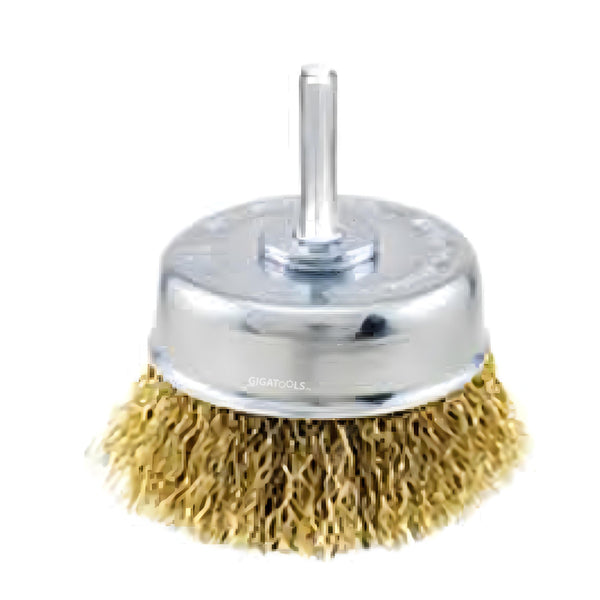 Maxsell Cup Brush 1/4 Shank (Crimped Wire)