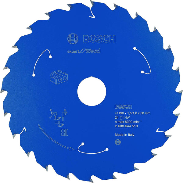 Bosch 7-1/2" (190mm) 60T Expert for Wood Circular Saw blade ( 2608644515 ) MADE IN ITALY