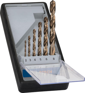 Bosch 6pcs Robust Line Stainless Steel HSS-Co Twist Drill Bit Set ( 2607019924 )