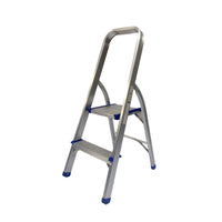 KRUGER Aluminum Step Ladder With Handrail & Platform 330LB/150Kg
