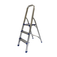 KRUGER Aluminum Step Ladder With Handrail & Platform 330LB/150Kg