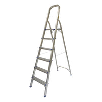 KRUGER Aluminum Step Ladder With Handrail & Platform 330LB/150Kg