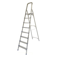 KRUGER Aluminum Step Ladder With Handrail & Platform 330LB/150Kg