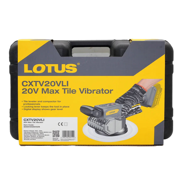 Lotus CXTV20VLI Tile Vibrator 20V Max – GIGATOOLS Industrial Center