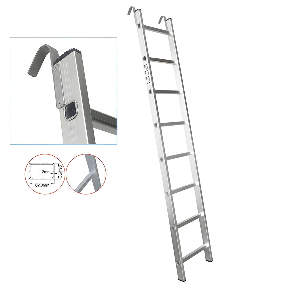 Miller ASLH-300 Rescue Single Aluminum Ladder with Hook (Fire Exit ...
