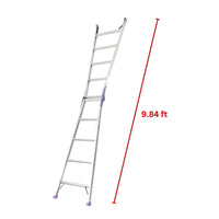 KRUGER Aluminum Dual Purpose Ladder, 330Lb/150Kg