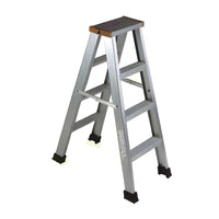 KRUGER Aluminum A-Type Double Side Ladder,330Lb/150Kg