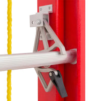 KRUGER  Self Levelling Fiberglass Rail Extension Ladder (Red)