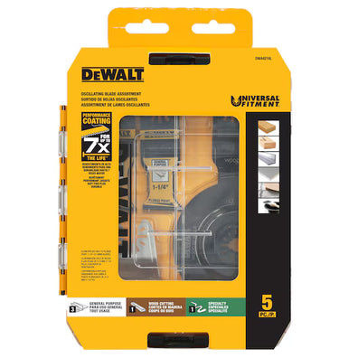 Dewalt DWA4216 5pcs Oscillating Tool Blades Kit