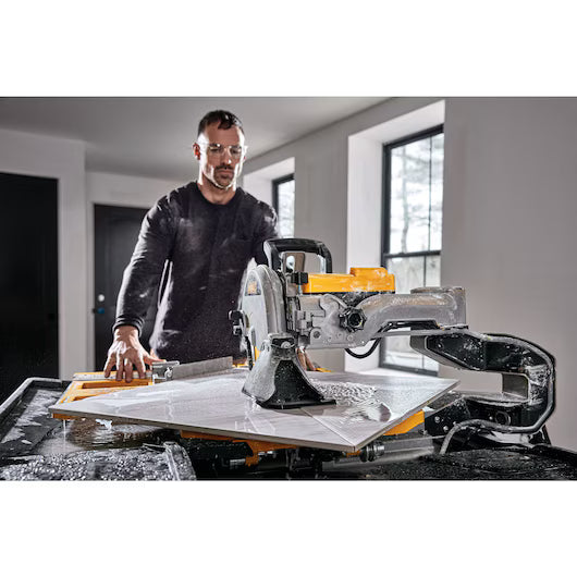 DeWalt D36000 250mm Large Capacity Slide Table Wet Tile Saw (1,600W)