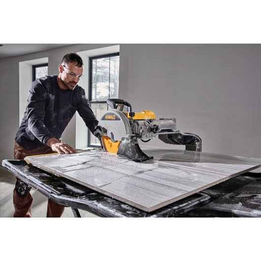 DeWalt D36000 250mm Large Capacity Slide Table Wet Tile Saw (1,600W ...