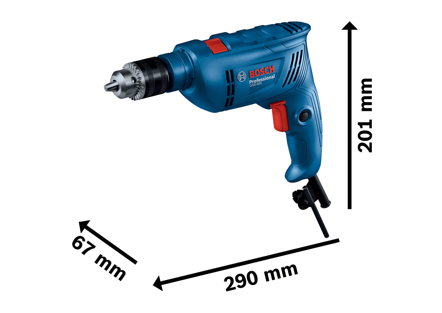 New Bosch GSB 600 Professional Hammer Drill 1/2