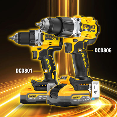 DeWalt DCD801N Cordless Brushless Drill/Driver, 13mm 90Nm, 20V Max (Bare Tool Only)