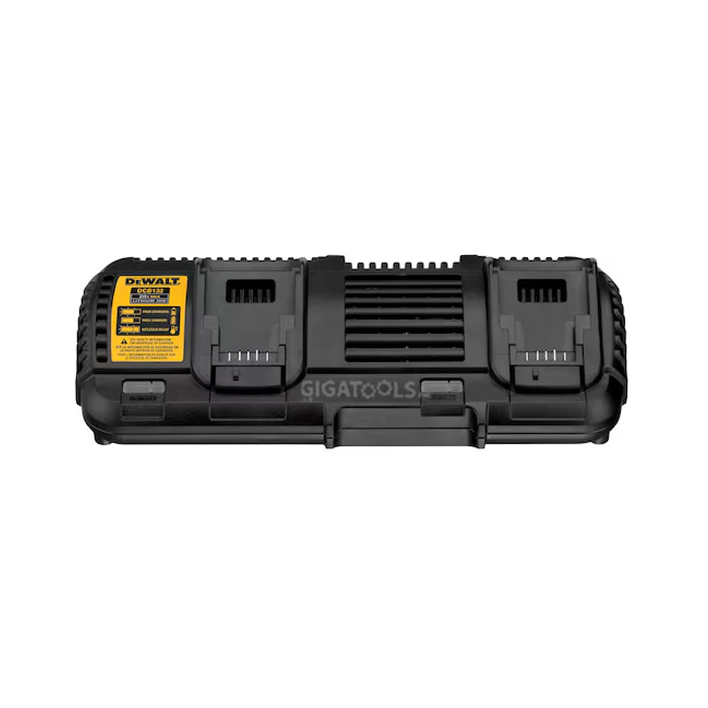 DeWalt DCB132-KR 2-Port 4A Simultaneous Fast Charger ( 12V MAX*, 18V/20V MAX*, and FLEXVOLT® 54V/60V MAX* Compatible Batteries )