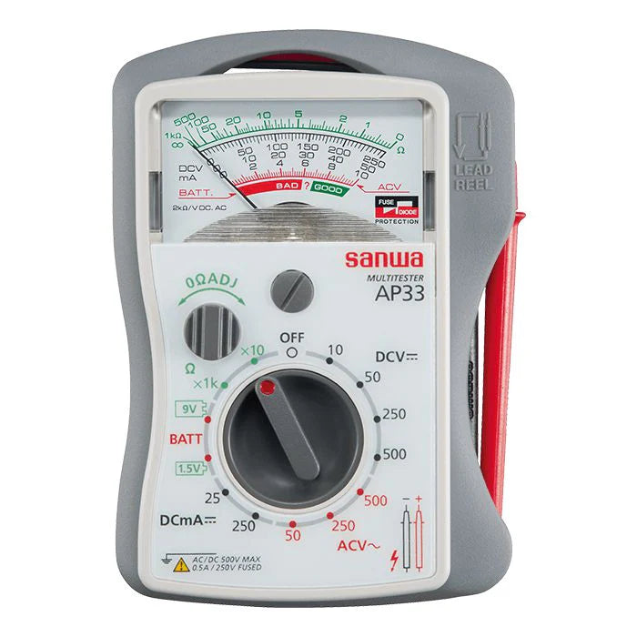 Sanwa AP33 Analog Pocket Multimeter – GIGATOOLS Industrial Center