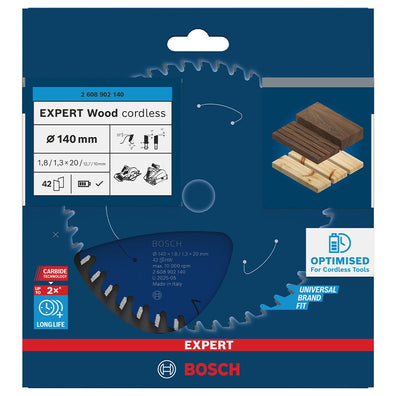Bosch EXPERT Circular Saw Blade 140mm x 20mm 42T ( 2608902140 / 2608644500 )