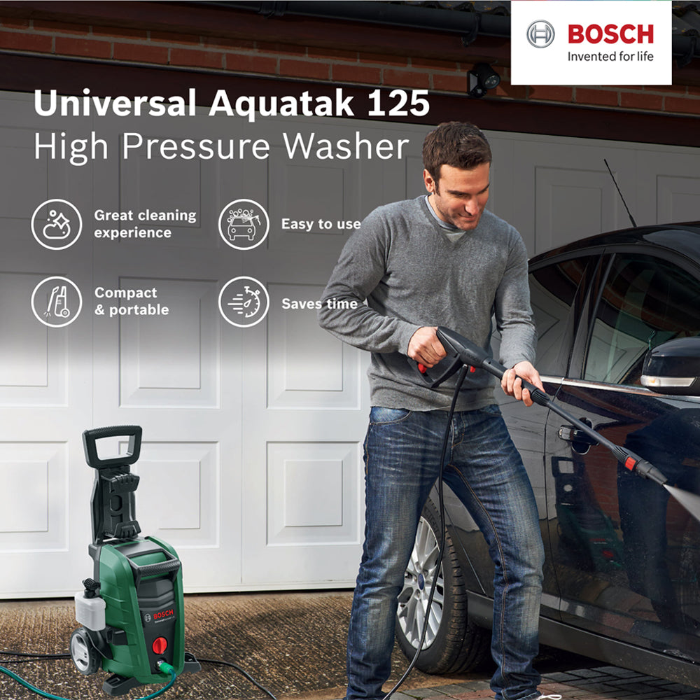 New Bosch Universal Aquatak 125 High 125 Bars Pressure Washer ( 1,500W )