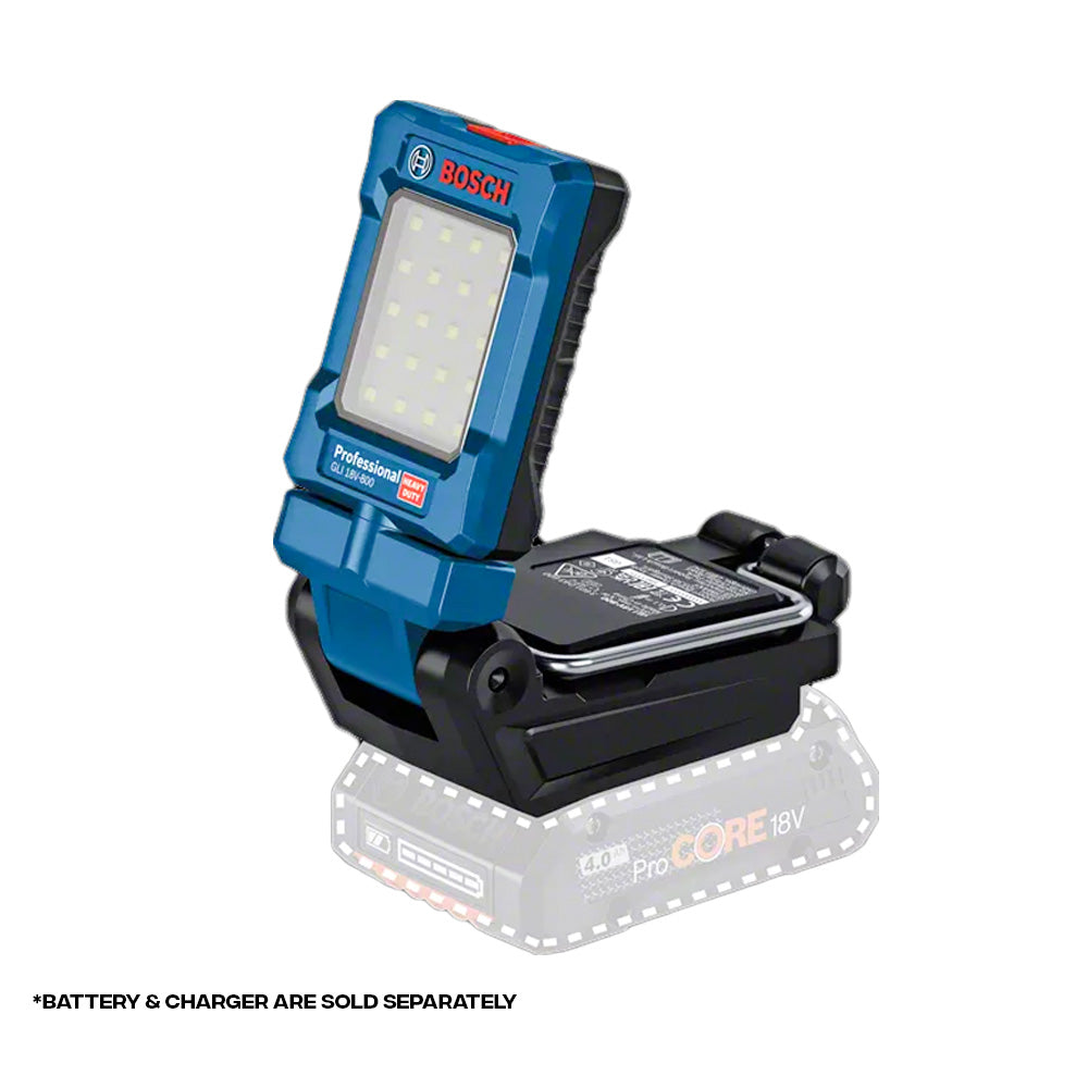 Bosch GLI 18V-800 Professional Cordless LED Work Light , 800Lumens 18V ...