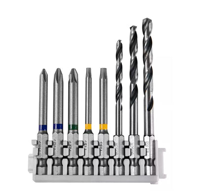 Bosch 8pcs ExtraHard Pick and Click Screwdriver Bits and HSS PoinTeQ Drill Bit Set ( 65mm ) ( 2608522419 )
