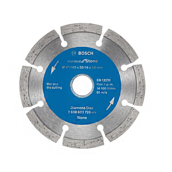Bosch 4" Diamond Cutting Disc for Stone (2608603728)