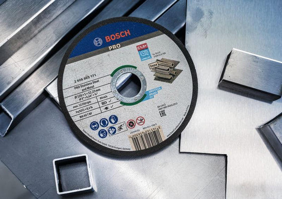 Bosch 5-inch ( 125mm ) PRO Stainless Steel and Metal Bonded Inox Cutting Disc (2608603171)