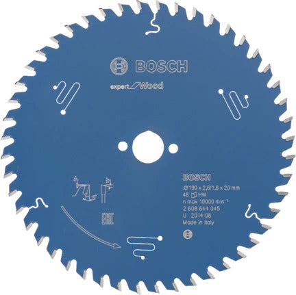 Bosch 7-1/2" ( 190mm ) 48T Expert for Wood Circular Saw blade ( 2608644045 ) MADE IN ITALY