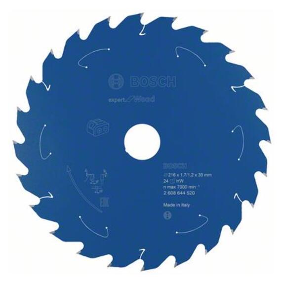 Bosch 8-1/2" ( 216mm ) 24T Expert for Wood Circular Saw blade ( 2608644520 ) MADE IN ITALY