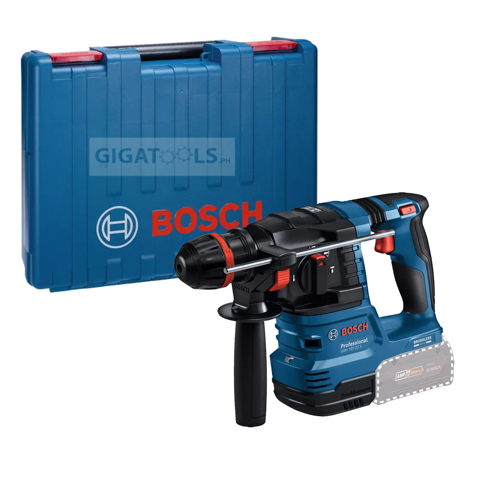 Bosch GBH 18V-22 X Professional Cordless Brushless Rotary Hammer 18V Bare Tool, OneChuck System