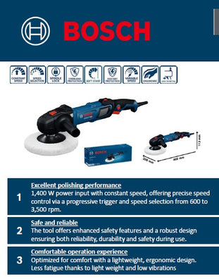 Bosch Professional GPO 14-180 S Polisher (1400W)