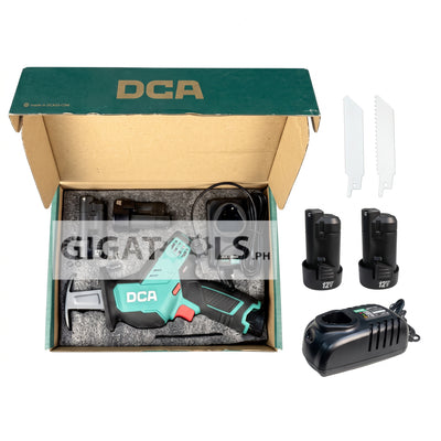 DCA ADJF03-15 B Cordless Sabre Saw 12V Kit Set