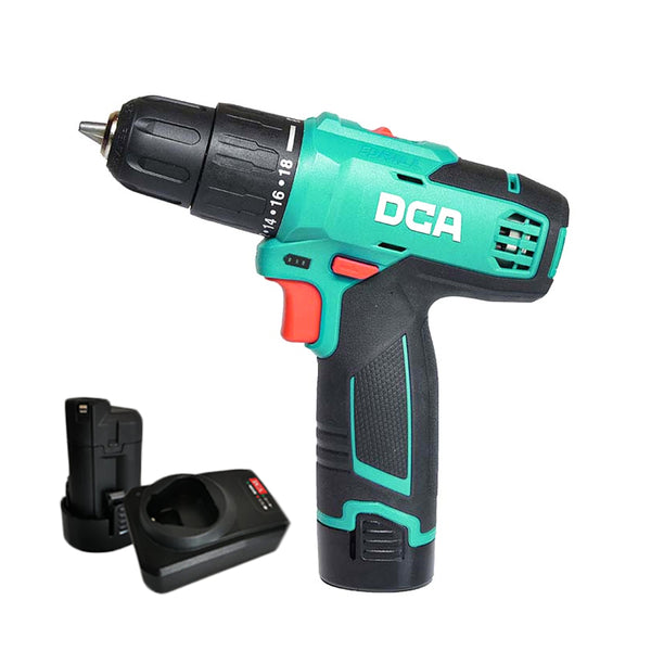 DCA ADJZ1202iE Cordless Hammer Drill / Driver 12V Kit Set