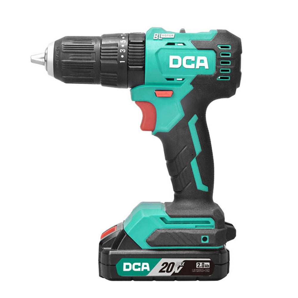 DCA ADJZ2050i DM Brushless Cordless Hammer Drill / Driver 20V Kit Set
