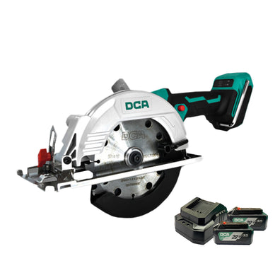DCA ADMY140S-EM Cordless Brushless Circular Saw 20V Kit Set
