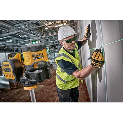 DeWalt DCE089NG18-XJ 70/100-Meters Green Beam Multiline Laser Level 12V/18V/20V XR (Bare Tool Only)