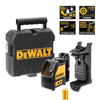 DeWalt 15-Meters Self-Leveling Cross Line Laser (DW088K)