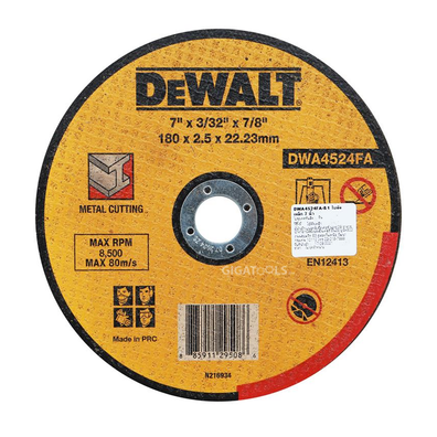 DeWalt DWA4524FAIA-B1 7-inches (180mm) Cutting Disc for Metal ( 7