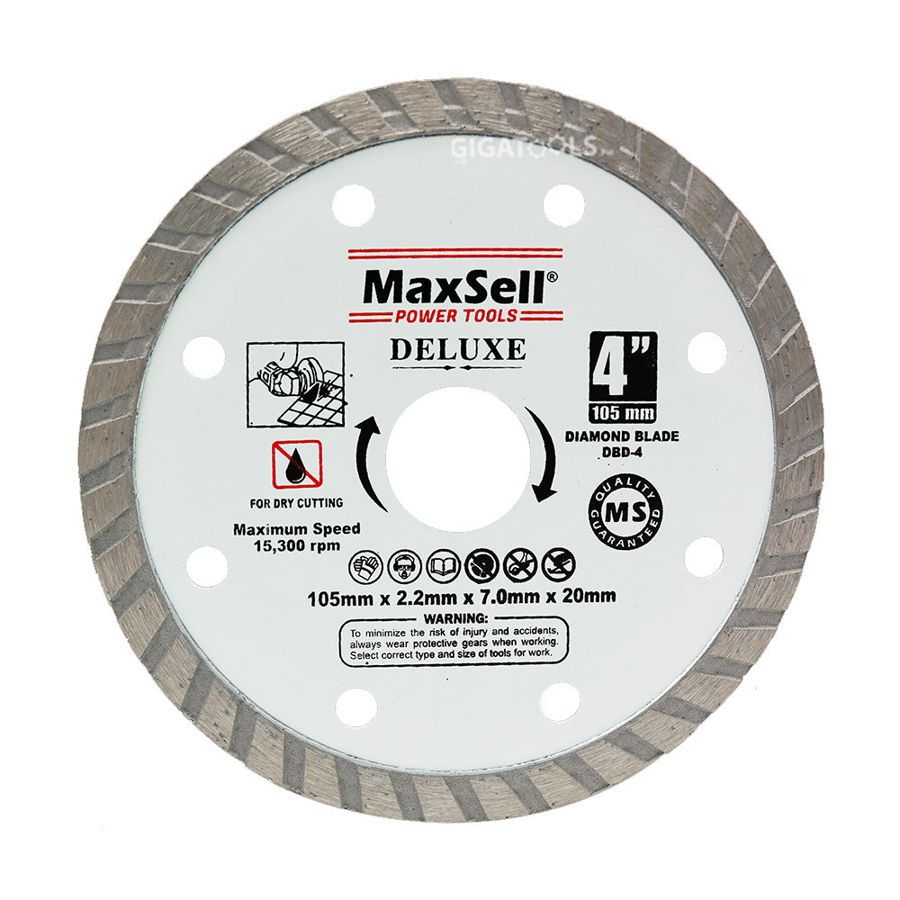 Maxsell Tools Maxsell Deluxe Diamond Cutting Blade For Wet And Dry Cutting ...
