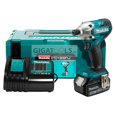 Makita DTD156SF1J Cordless Impact Driver 155N.m. 18V LXT Kit Set