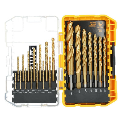Dewalt DW1361 Titanium Nitrate Coated Drill Bit Set 21Pcs