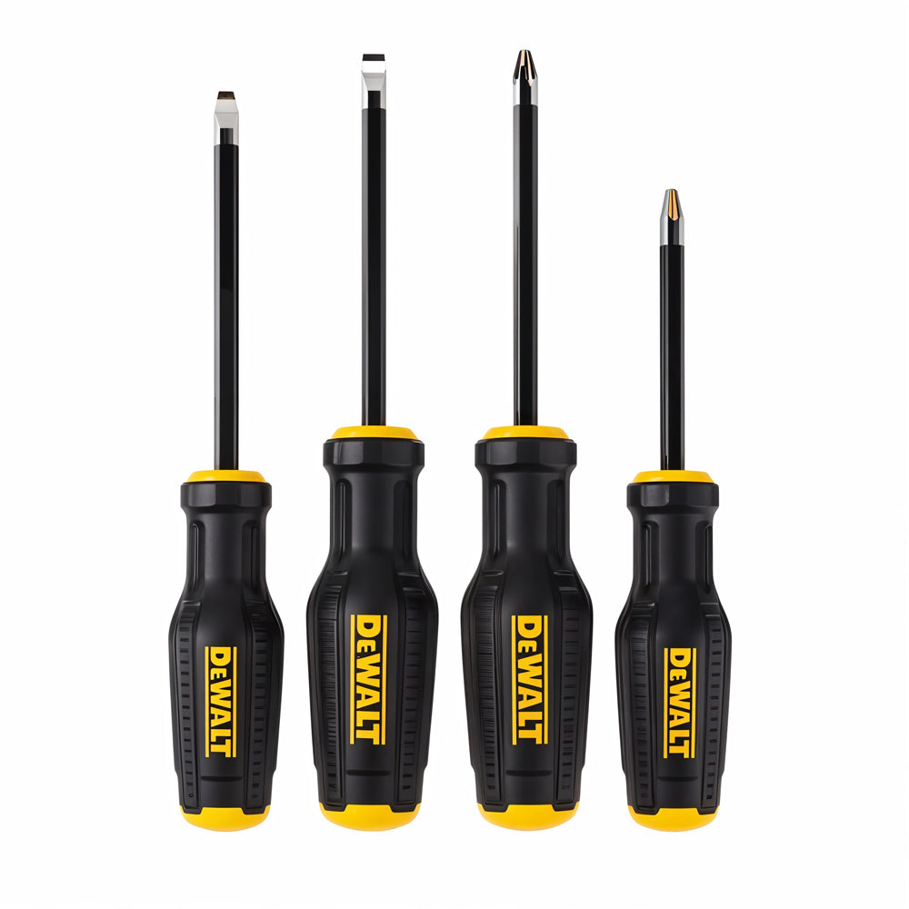 DeWalt 4pcs. Magnetic Max Fit Tip, Black Chrome Screw Driver Set, Tough Series (DWHT65101)
