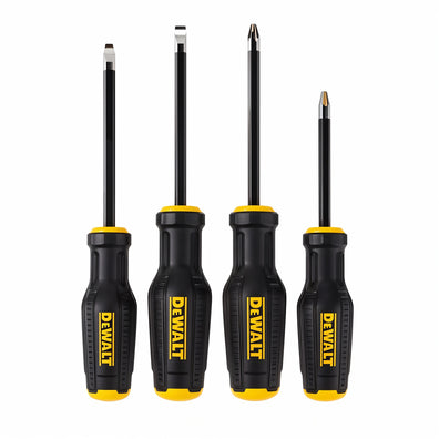 DeWalt 4pcs. Magnetic Max Fit Tip, Black Chrome Screw Driver Set, Tough Series (DWHT65101)