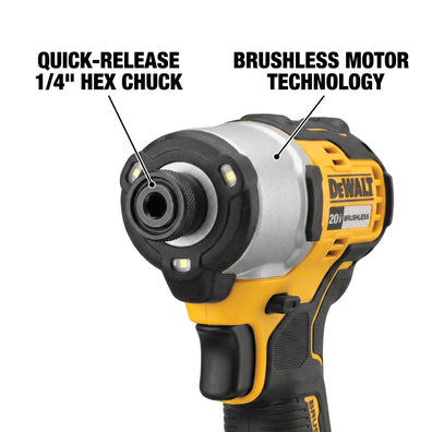 DeWalt DCF840N -B1 Brushless Cordless 1/4
